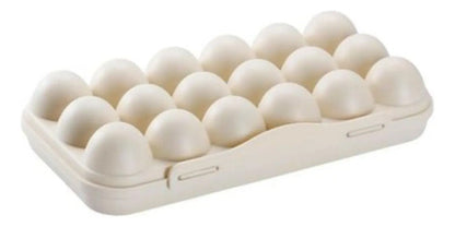 Huevera Plastica Heladera Con Tapa Capacidad 18 Huevos Aleatorio