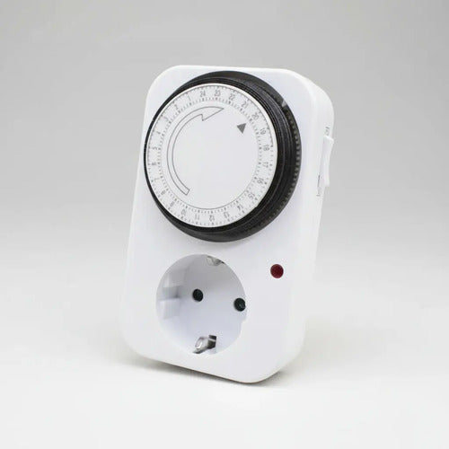 Timer Manual Calefon Schuko Ahorro De Energia Analogico