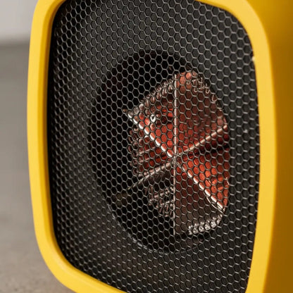 Calefactor Caloventor Electrico Ceramico Portatil Compacto Amarillo