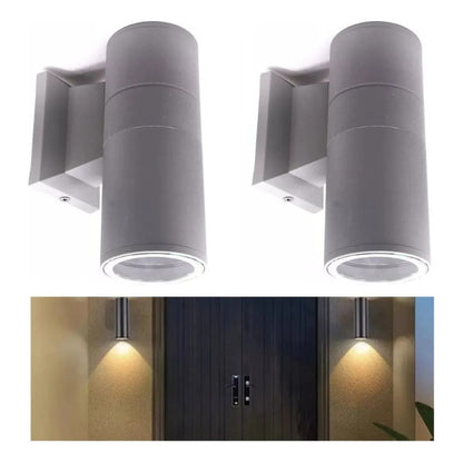 Set X2 Foco Pared Aplique Exterior Lampara Unidireccional