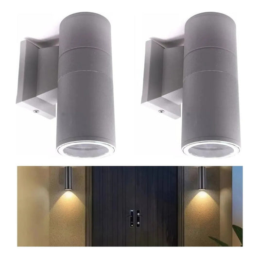Set X2 Foco Pared Aplique Exterior Lampara Unidireccional