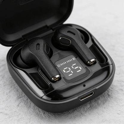Auricular Bluetooth Táctil Display Colores Funda Silicona Negro