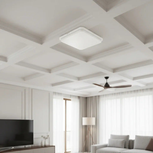 Panel Led Cuadrado 30w Luz Fría 7000k 30x30cm Plafón Blanco