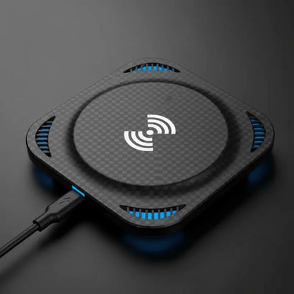Cargador Base Carga Inalambrica 15w Celular Usb Rapido Qi Aleatorio - 2 Colores