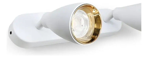 Aplique Luminaria Lampara Blanco Foco Pared Techo Blanco