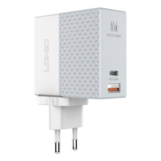 Cargador De Pared 65w Carga Rapida Usb Y Usb Tipo C
