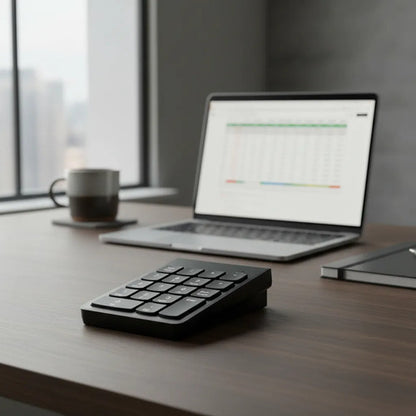 Teclado Pad Numerico Inalambrico Notebook Oficina Contable Negro