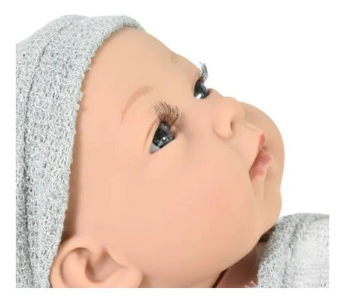 Muñeco Bebé Realista Bañable Goma 40cm Ropa Accesorios