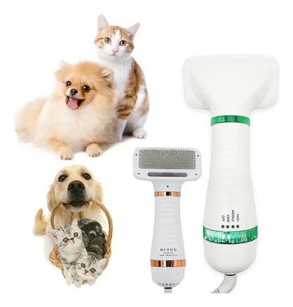 Cepillo Para Perros Y Gatos Secador De Pelo Para Mascota Blanco