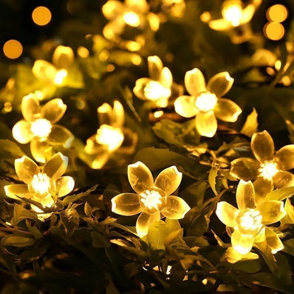 Guirnalda Solar Guia Luces Led Calidas Lamparas Decorar 10mt