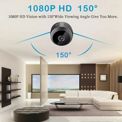 Camara De Seguridad Mini Camara A9 2mp Vision Nocturna Color Negro