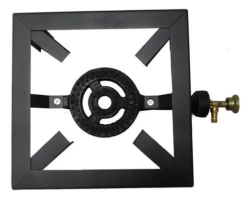 Anafe Quemador A Gas 1 Hornalla Camping Color Negro