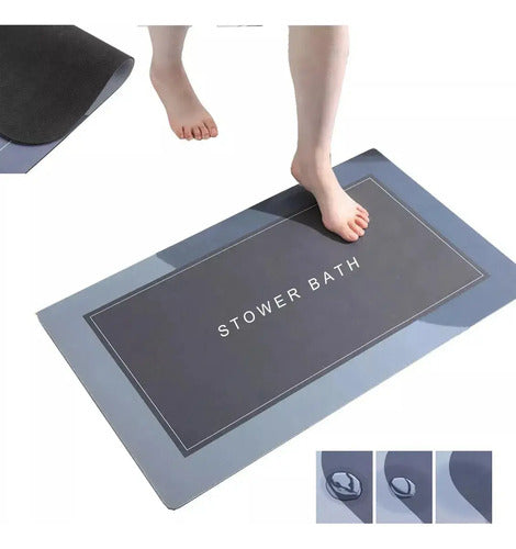 Alfombra De Baño Super Absorbente 57x38cm Aleatorio