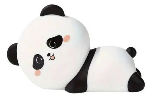 Lampara Veladora Panda Silicona Luz Led Blanco Y Rgb Blanco Varios
