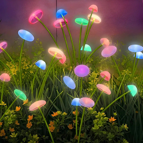 Set X10 Luces Solares Led Jardin Estaca Lampara Exterior Rgb Rgb