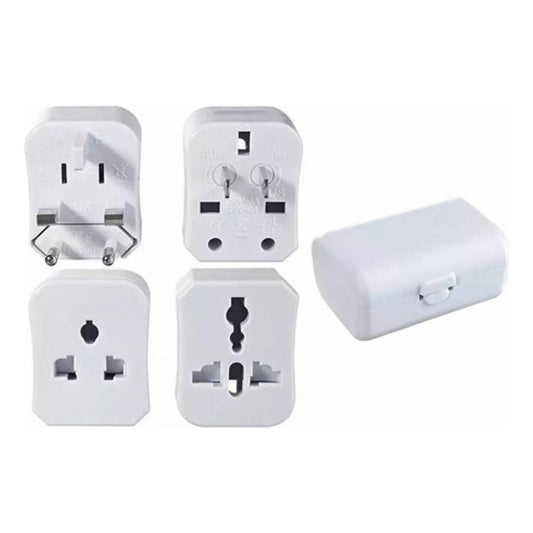 Adaptador De Enchufe Universal Para Viaje Con Estuche