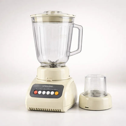 Licuadora Picadora 2 En 1 Multifuncion Vaso Picador 4 Vel Beige