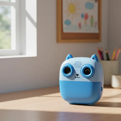 Cámara Digital Infantil Impresora Térmica Doble Cámara 2.4  Azul