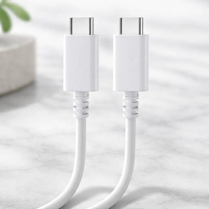 Cable De Datos Tipo C A Tipo C Carga Rapida 2 Metros Usb Blanco