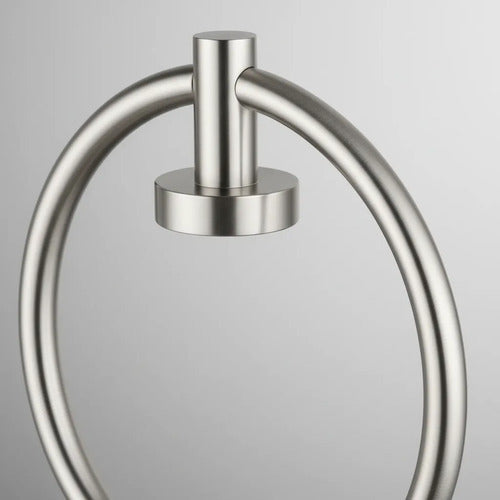 Toallero Soporte Aro Anillo Porta Toalla Baño 16,5cm Pared Plateado