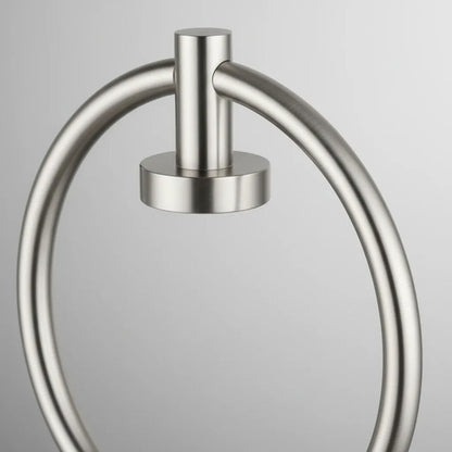Toallero Soporte Aro Anillo Porta Toalla Baño 16,5cm Pared Plateado