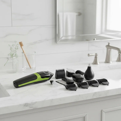 Cortapelo Maquina De Cortar Pelo Hombre Inalambrica Negro