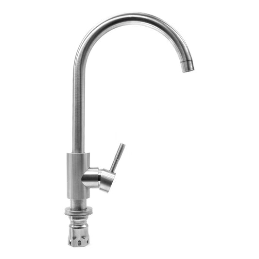Grifo Alto Mesada Canilla Para Cocina Metalica + Colillas