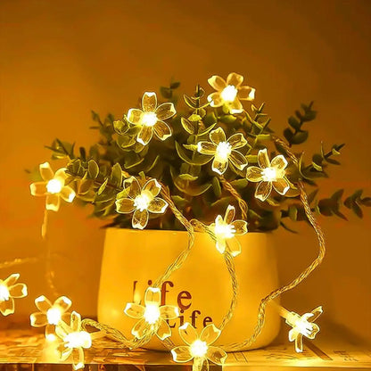 Guia Solar Guirnalda Luces Led Calidas Lamparas Decorar 10mt