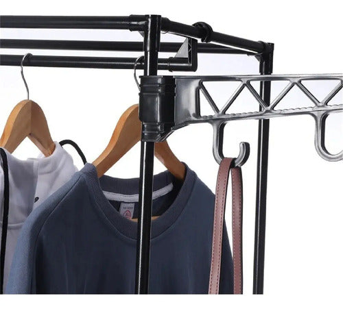 Perchero Organizador De Pie Estante Ropa Dormitorio Aleatorio