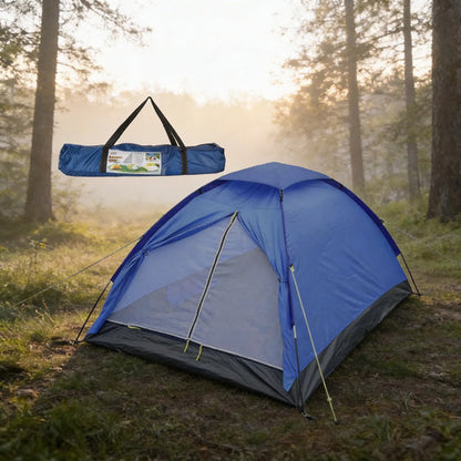 Carpa Iglu Camping Impermeable 4 Personas Bolso 2x2x1.40m Azul