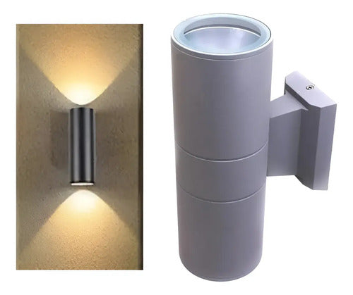 Aplique Pared Exterior Luminaria Lampara Bidireccional Foco