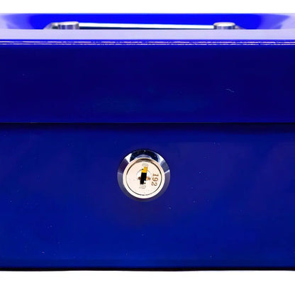 Caja Metalica De Seguridad 20x16x9cm Rc1750 Color Azul
