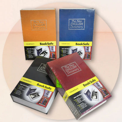Caja Fuerte Imitacion Libro 24x15cm Seguridad 2 Llaves Varios
