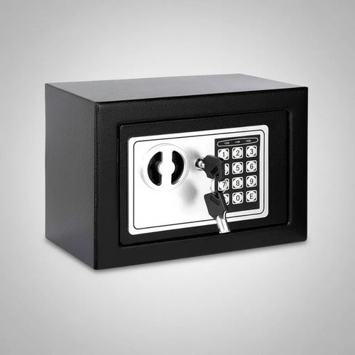 Caja Fuerte Digital Cofre Seguridad Llaves Teclado Acero Negro