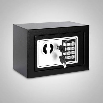 Caja Fuerte Digital Cofre Seguridad Llaves Teclado Acero Negro