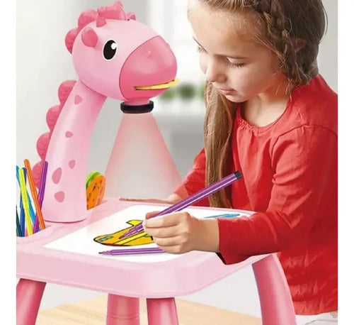 Mesa De Dibujo Con Proyector Para Niños Niñas Luz Y Musica