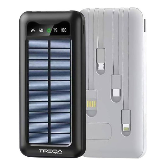 Power Bank Cables Integrados Carga Solar 10000mah