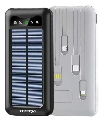 Power Bank Cables Integrados Carga Solar 10000mah Aleatorio