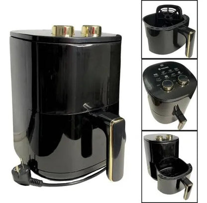 Freidora Aire 4l Familiar Saludable Rejilla Extraible 1050w Negro