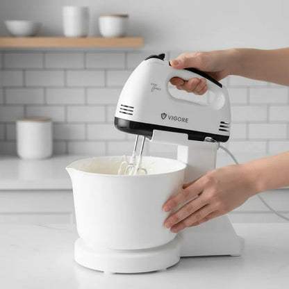 Batidora Mano Pie Pedestal Bowl 2.5l 7 Velocidades 260w Blanco 50/60hz