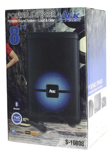 Parlante Inalambrico Bluetooth Ios Android Microfono 15 W Negro