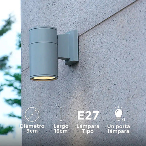 Set X6 Foco Pared Aplique Exterior Lampara Unidireccional