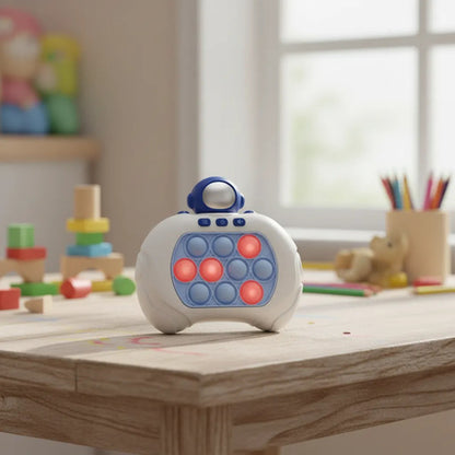 Consola Pop It Astronauta Electrónica Luces Sonido Infantil Blanco