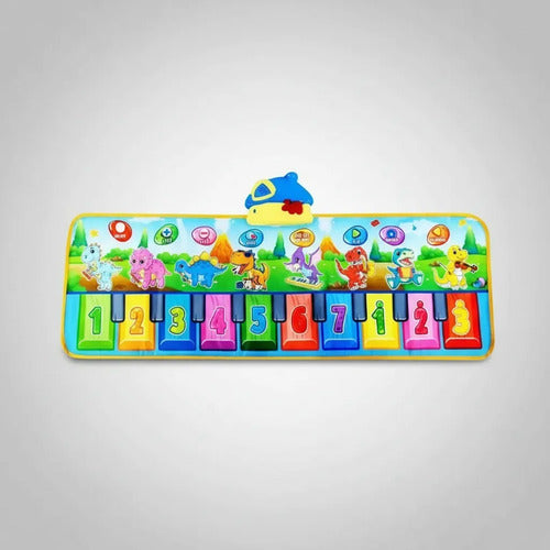 Alfombra Musical Interactiva Infantil Piano Plegable 110cm