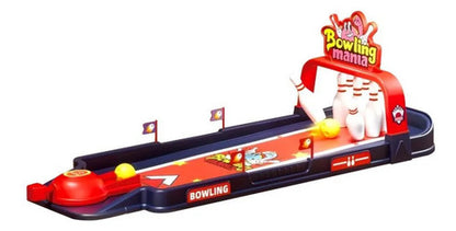 Mini Bowling Infantil Lanzador Bolos Pelotas Juego De Mesa Liso