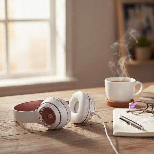 Auricular Bluetooth Oso Plegable Manos Libres Mic Stereo Aleatorio
