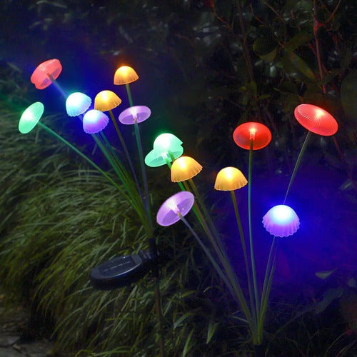 Set X10 Luces Solares Led Jardin Estaca Lampara Exterior Rgb Rgb