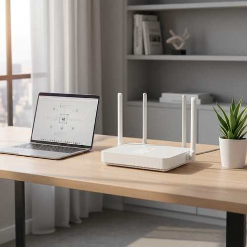 Router Inalambrico Wifi 6 Gigabit 1800mbps 4 Antenas Pc Ios