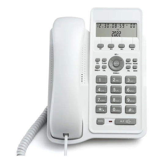 Telefono Fijo Con Captor De Llamadas Blanco Y Negro