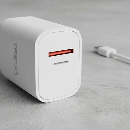 Cargador Rapido 38w Usb Tipo C Cable Micro Usb Carga Rapida Aleatorio - 4 Colores
